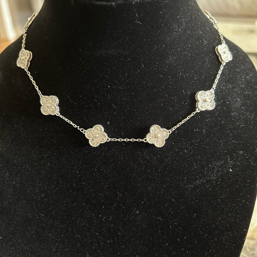 Check out my closet for other listings! 10 motif silver & crystal neckla…